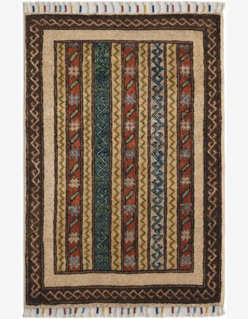 1' 10 x 2' 10 Hand Knotted Kazak Rug