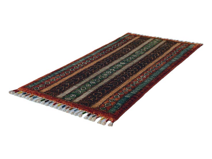 Detail image of 1' 7 x 3' 3 Hand Knotted Kazak Rug