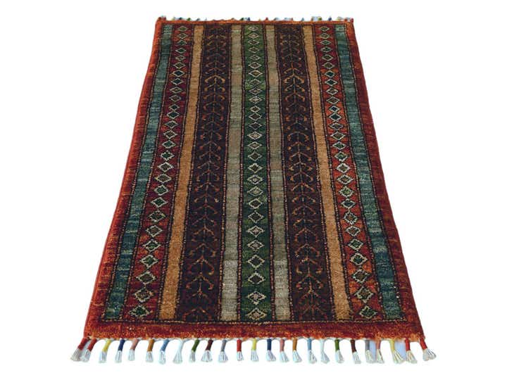 1' 7 x 3' 3 Hand Knotted Kazak Rug