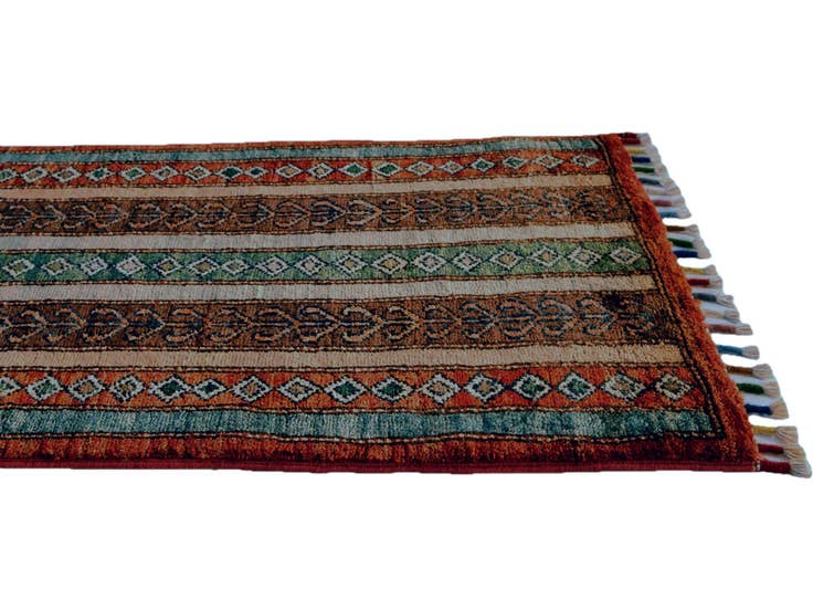Detail image of 1' 7 x 3' 3 Hand Knotted Kazak Rug