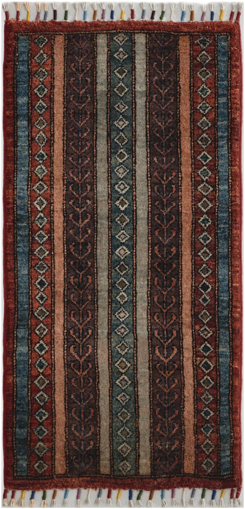 1' 7 x 3' 3 Hand Knotted Kazak Rug