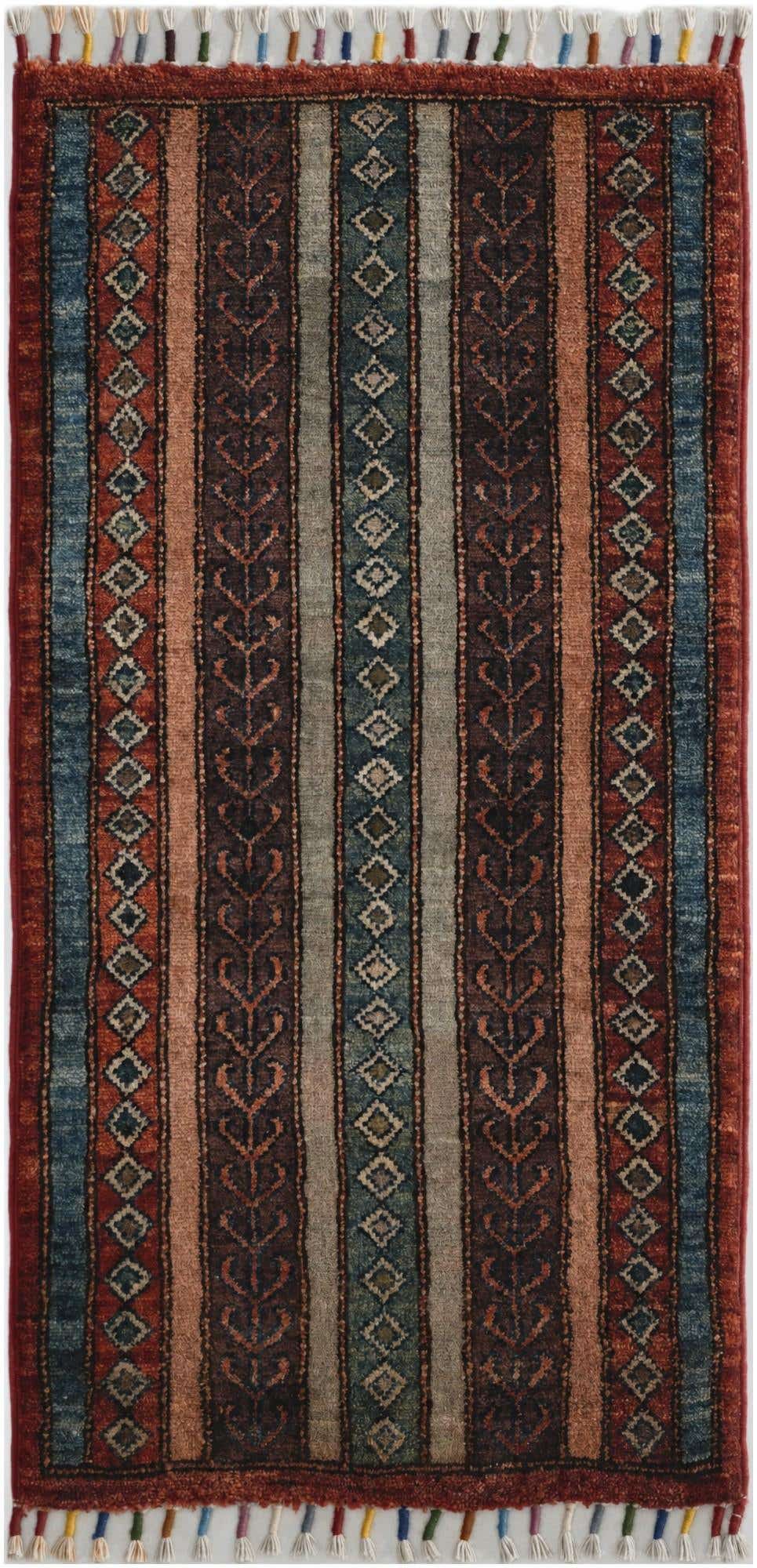 1' 7 x 3' 3 Hand Knotted Kazak Rug