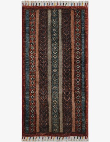 1' 7 x 3' 3 Hand Knotted Kazak Rug
