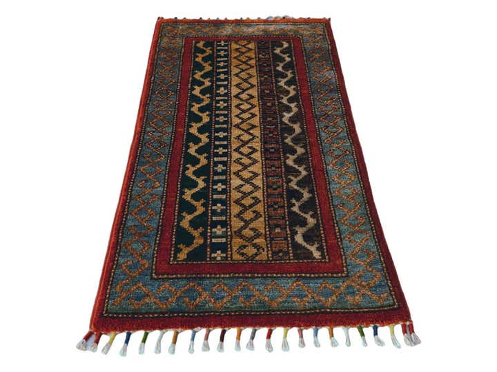 1' 7 x 3' 3 Hand Knotted Kazak Rug