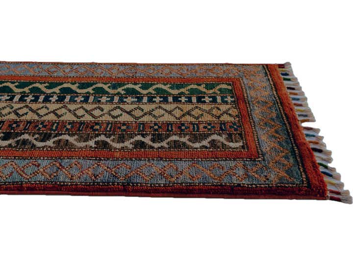 1' 7 x 3' 3 Hand Knotted Kazak Rug
