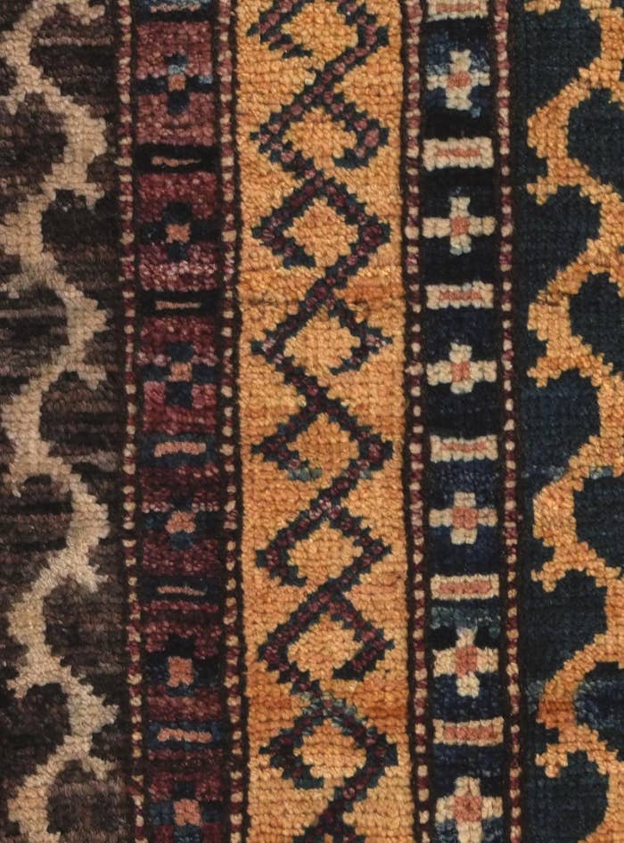 Detail image of 1' 7 x 3' 3 Hand Knotted Kazak Rug