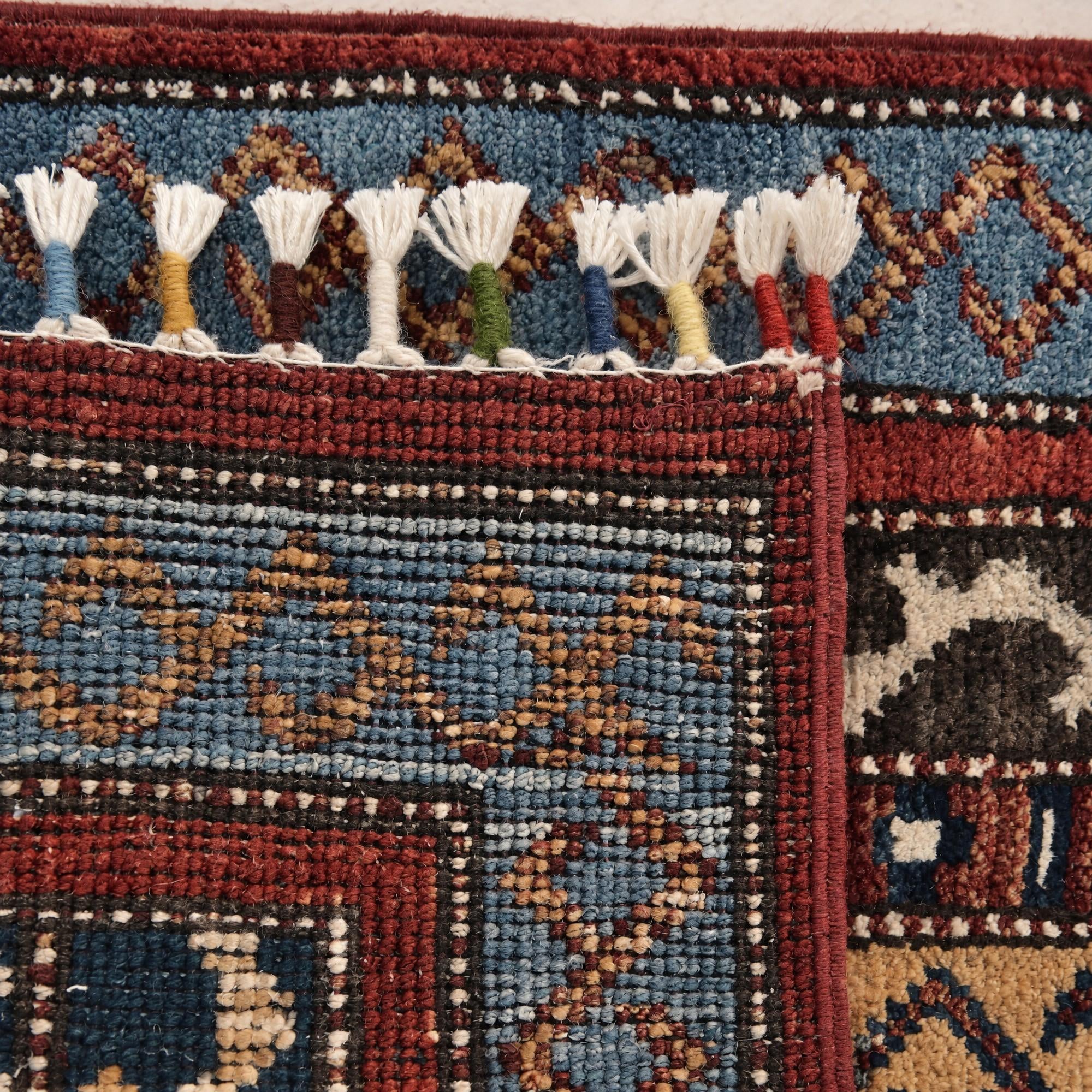 45cm x 100cm Hand Knotted Kazak Rug