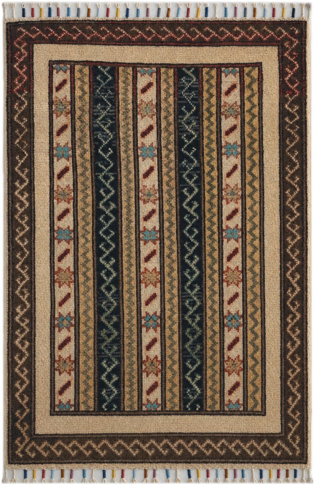1' 10 x 2' 10 Hand Knotted Kazak Rug