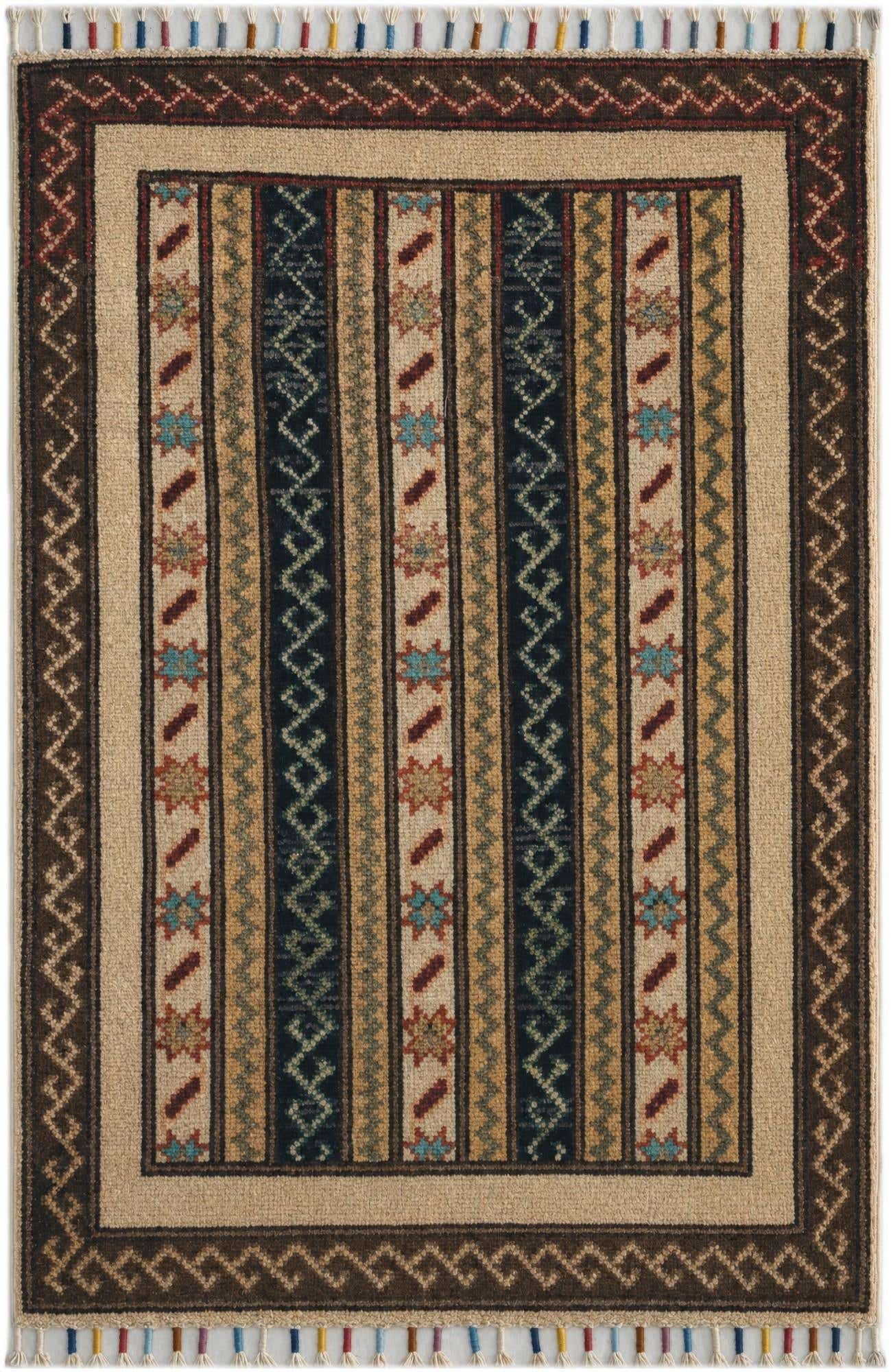 1' 10 x 2' 10 Hand Knotted Kazak Rug