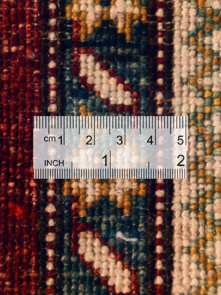 Detail image of 2' 2 x 2' 11 Hand Knotted Kazak Rug