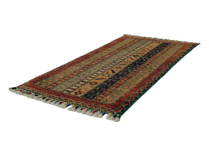 1' 7 x 3' 2 Hand Knotted Kazak Rug