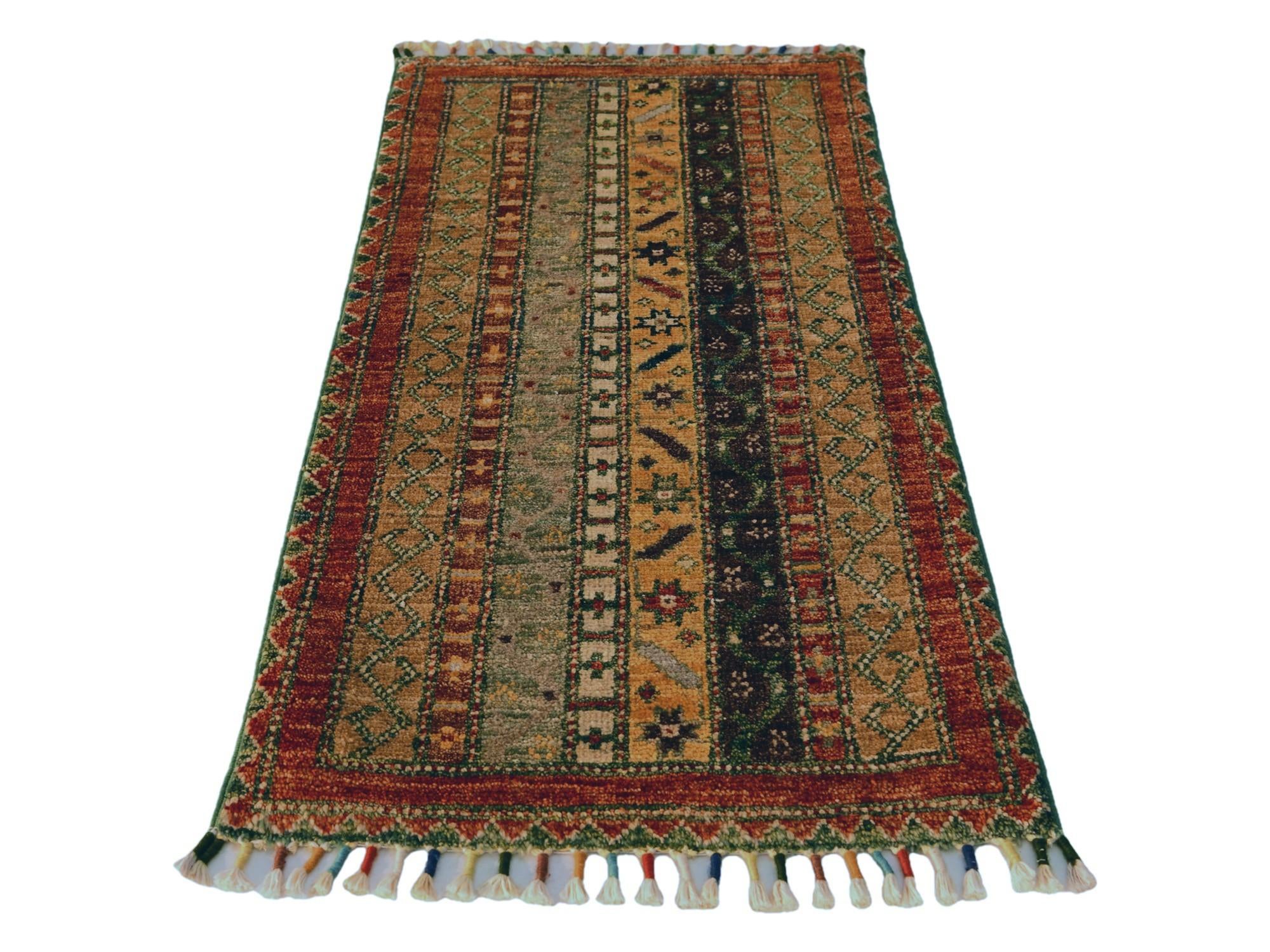 1' 7 x 3' 2 Hand Knotted Kazak Rug