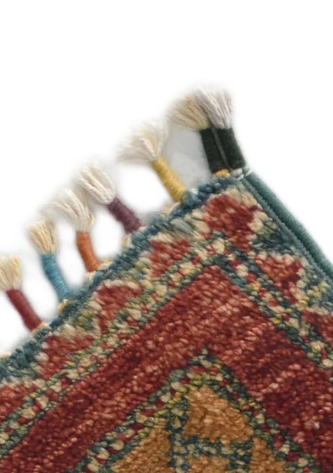 1' 7 x 3' 2 Hand Knotted Kazak Rug