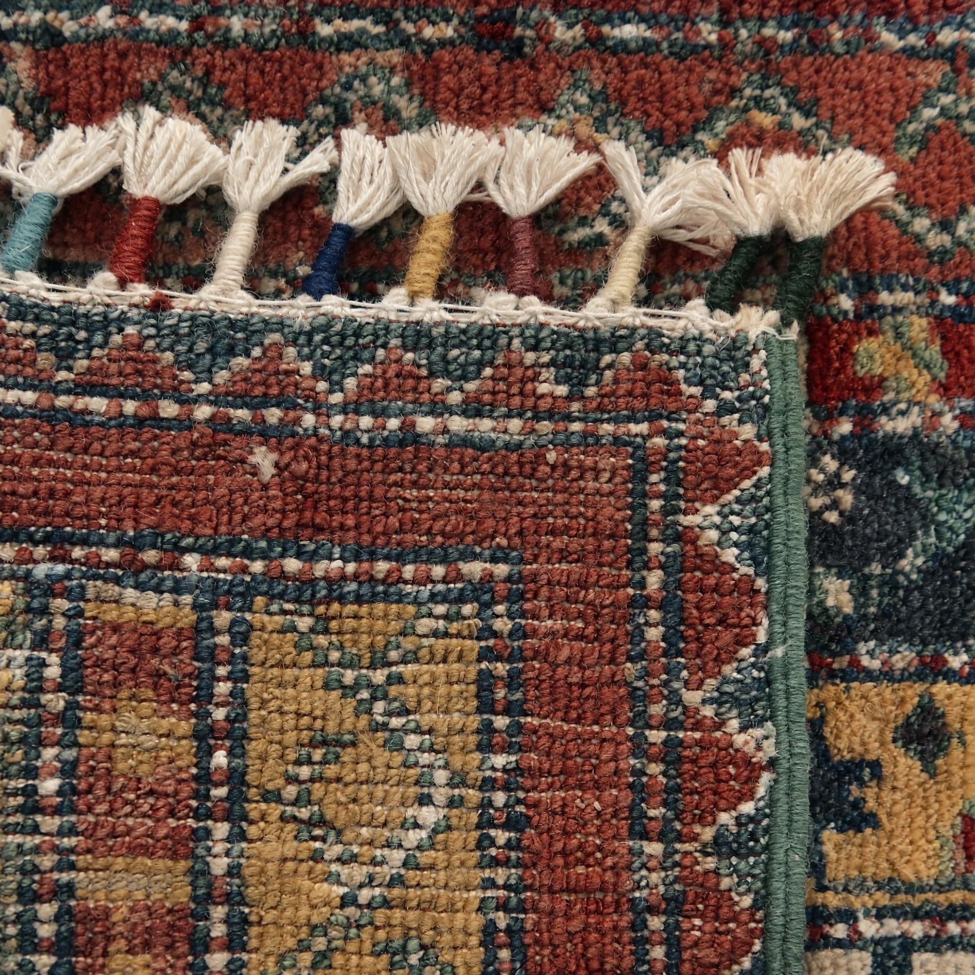 50cm x 95cm Hand Knotted Kazak Rug