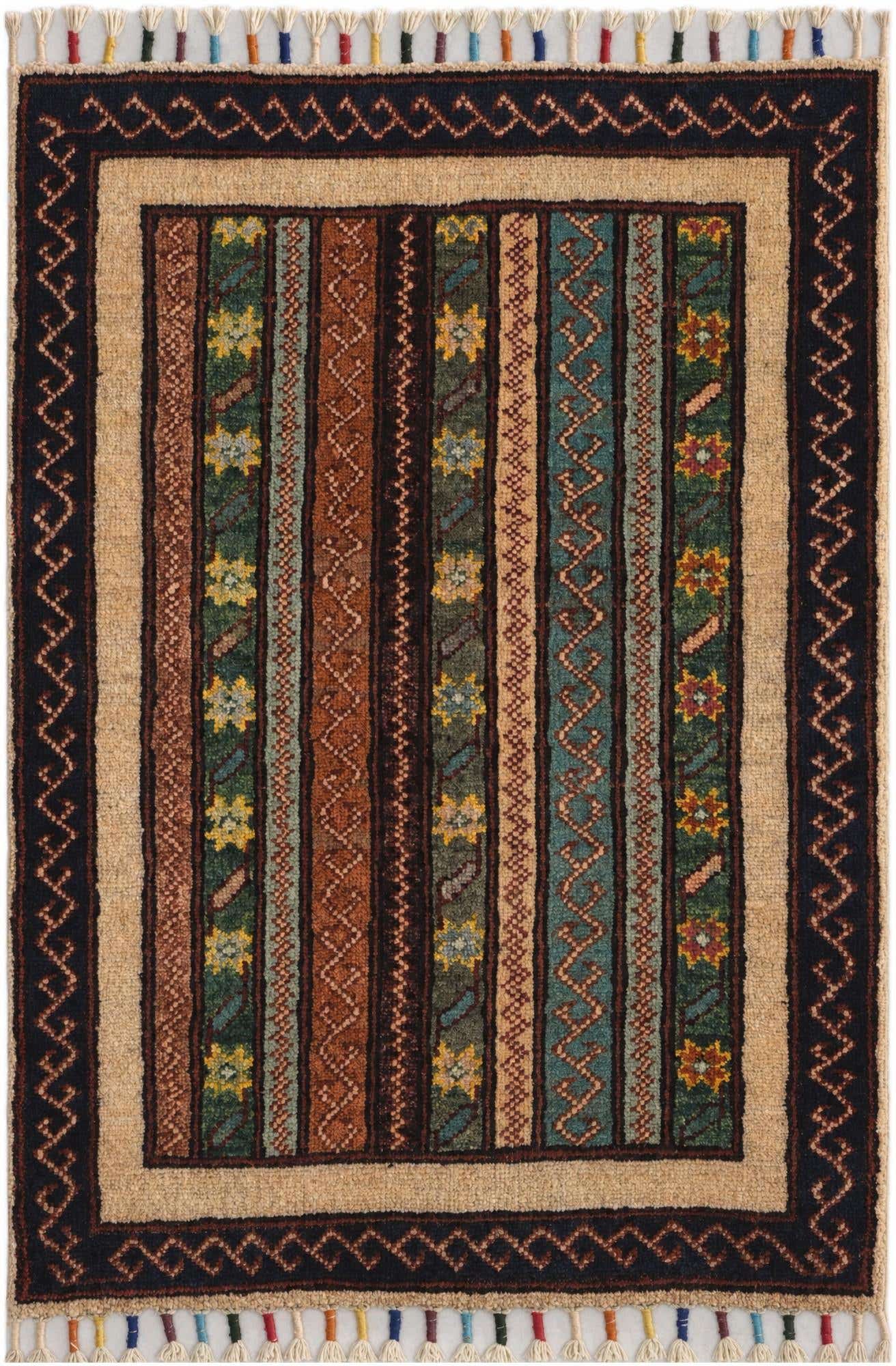 2' x 2' 11 Hand Knotted Kazak Rug
