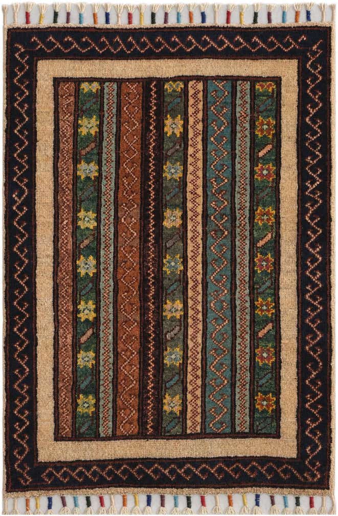 2' x 2' 11 Hand Knotted Kazak Rug