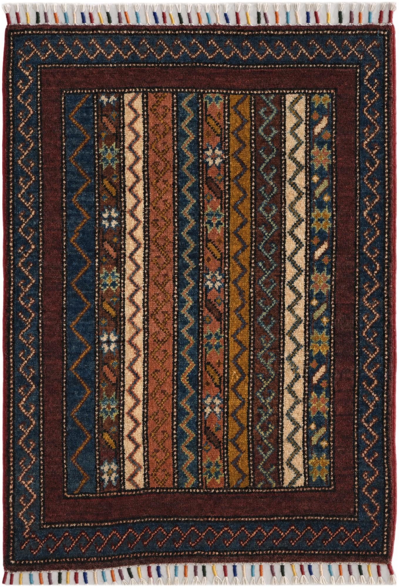 2' x 2' 11 Hand Knotted Kazak Rug