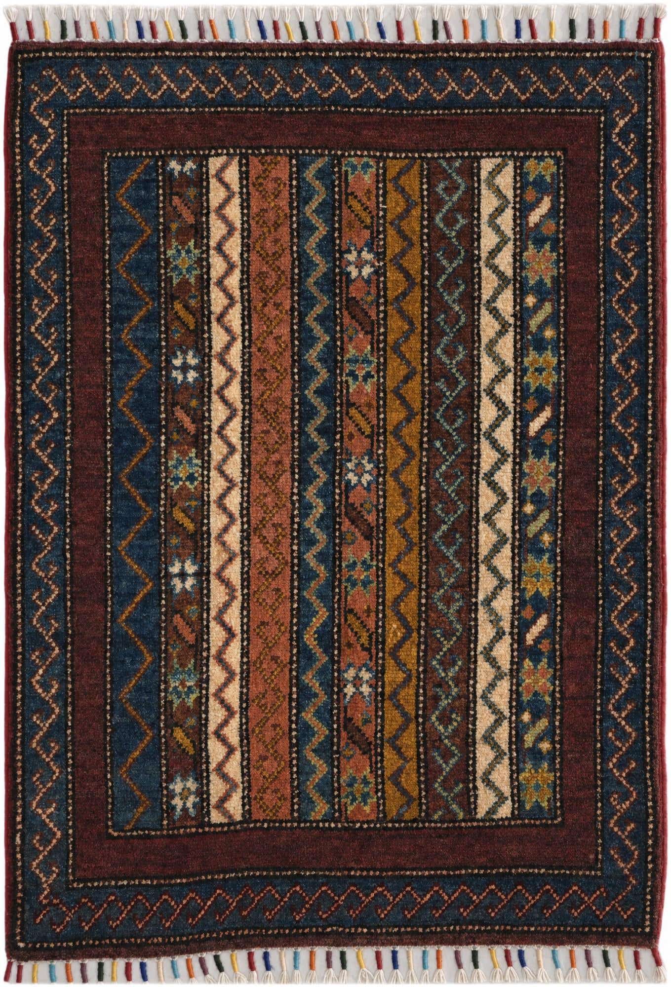 2' x 2' 11 Hand Knotted Kazak Rug
