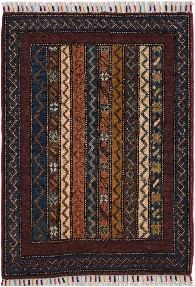 2' x 2' 11 Hand Knotted Kazak Rug