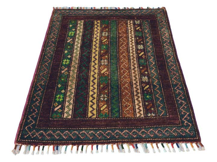 2' x 2' 11 Hand Knotted Kazak Rug