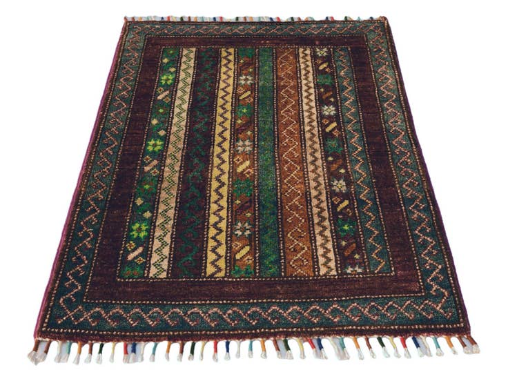 Detail image of 2' x 2' 11 Hand Knotted Kazak Rug