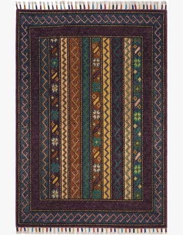 2' x 2' 11 Hand Knotted Kazak Rug
