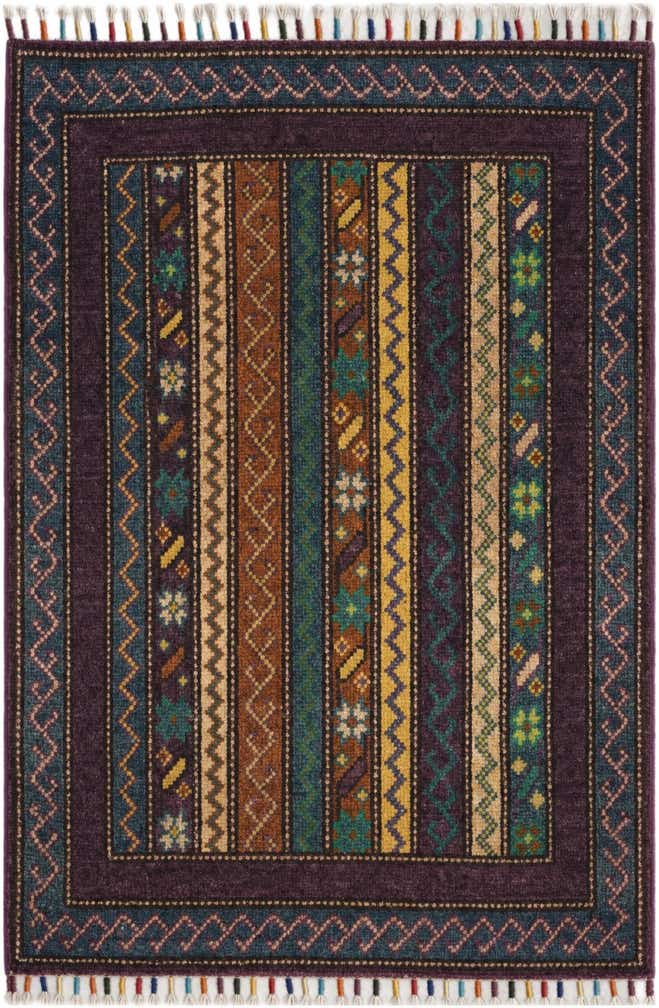 2' x 2' 11 Hand Knotted Kazak Rug