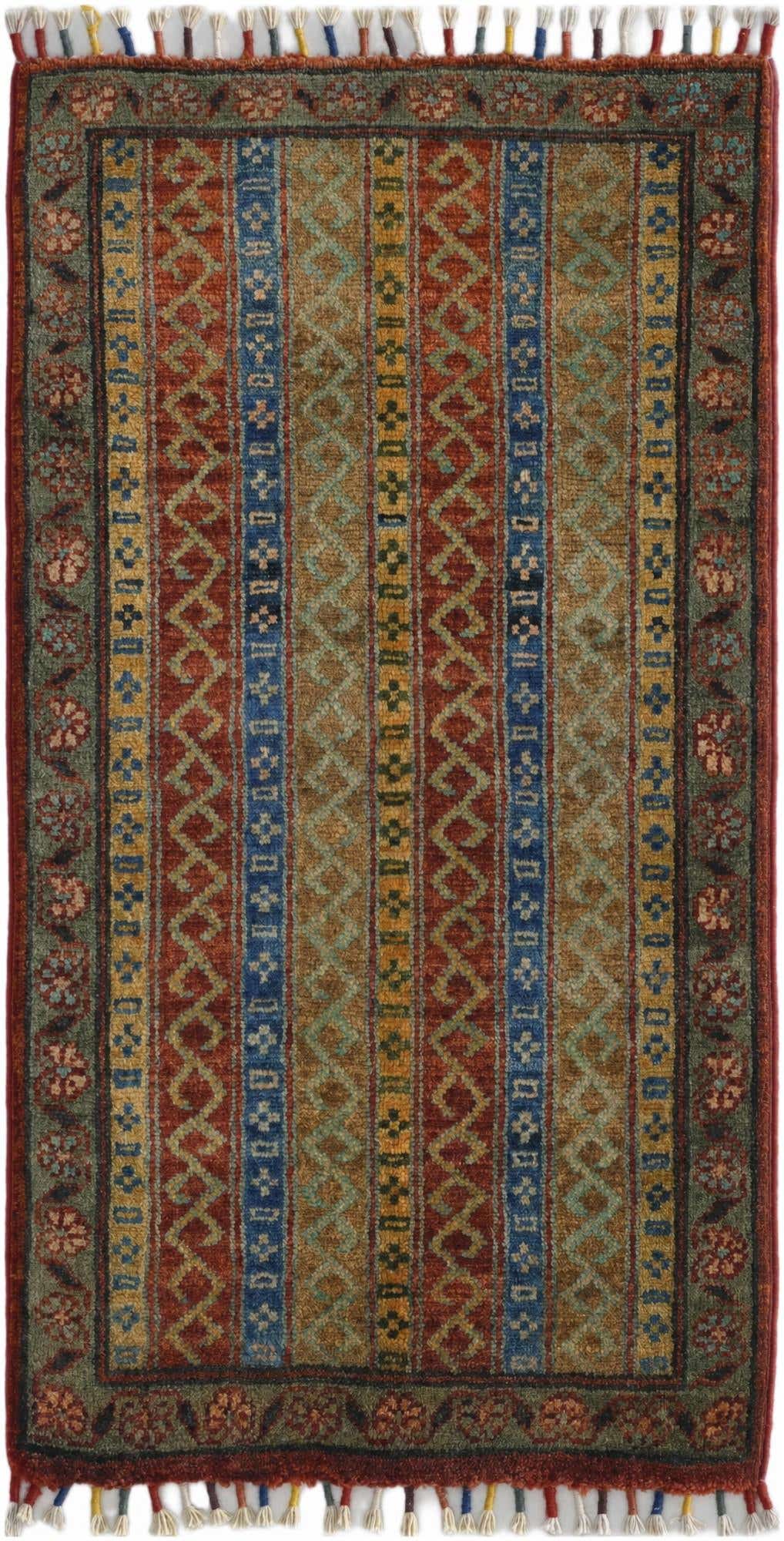 1' 8 x 3' 3 Hand Knotted Kazak Rug