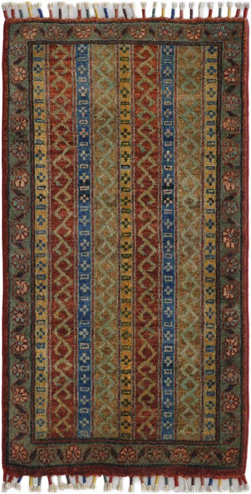 1' 8 x 3' 3 Hand Knotted Kazak Rug