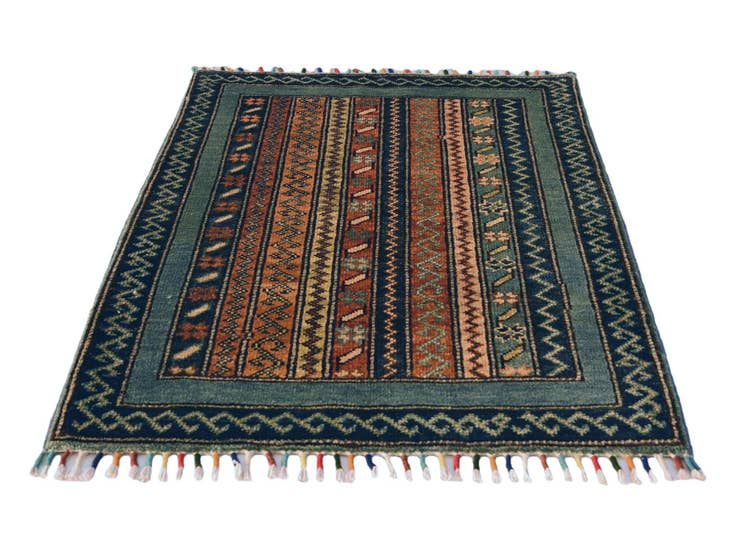Detail image of 2' 1 x 2' 10 Hand Knotted Kazak Rug