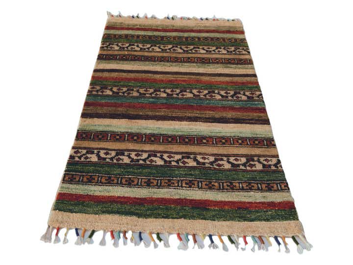 1' 8 x 3' 3 Hand Knotted Kazak Rug