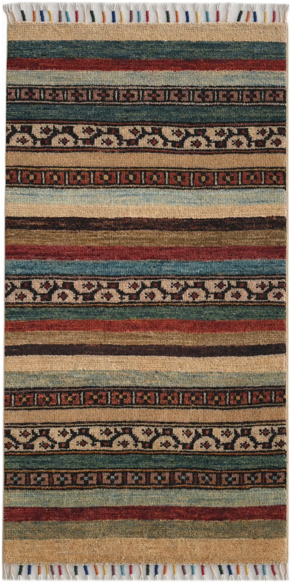 1' 8 x 3' 3 Hand Knotted Kazak Rug