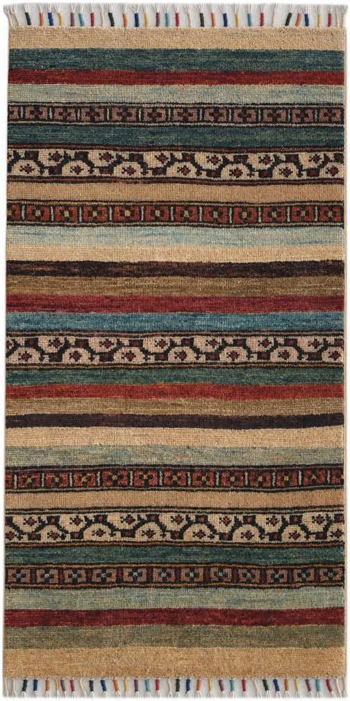 1' 8 x 3' 3 Hand Knotted Kazak Rug