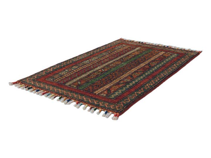 1' 10 x 3' Hand Knotted Kazak Rug