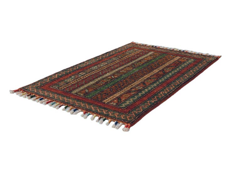 Detail image of 1' 10 x 3' Hand Knotted Kazak Rug