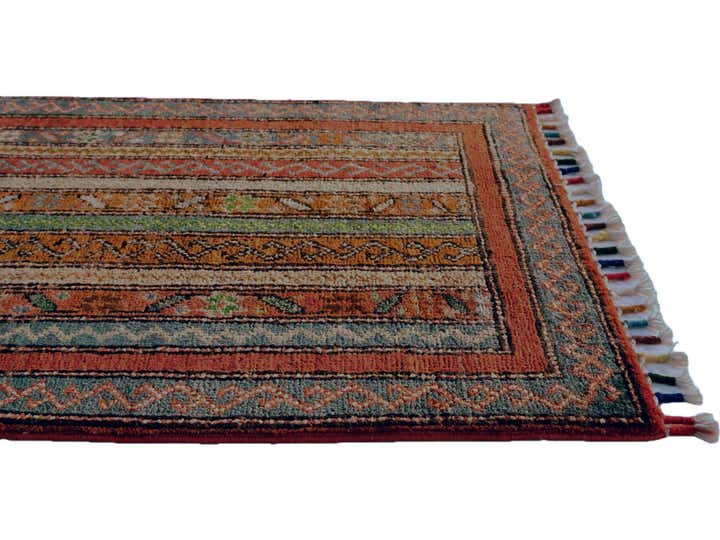 1' 10 x 3' Hand Knotted Kazak Rug