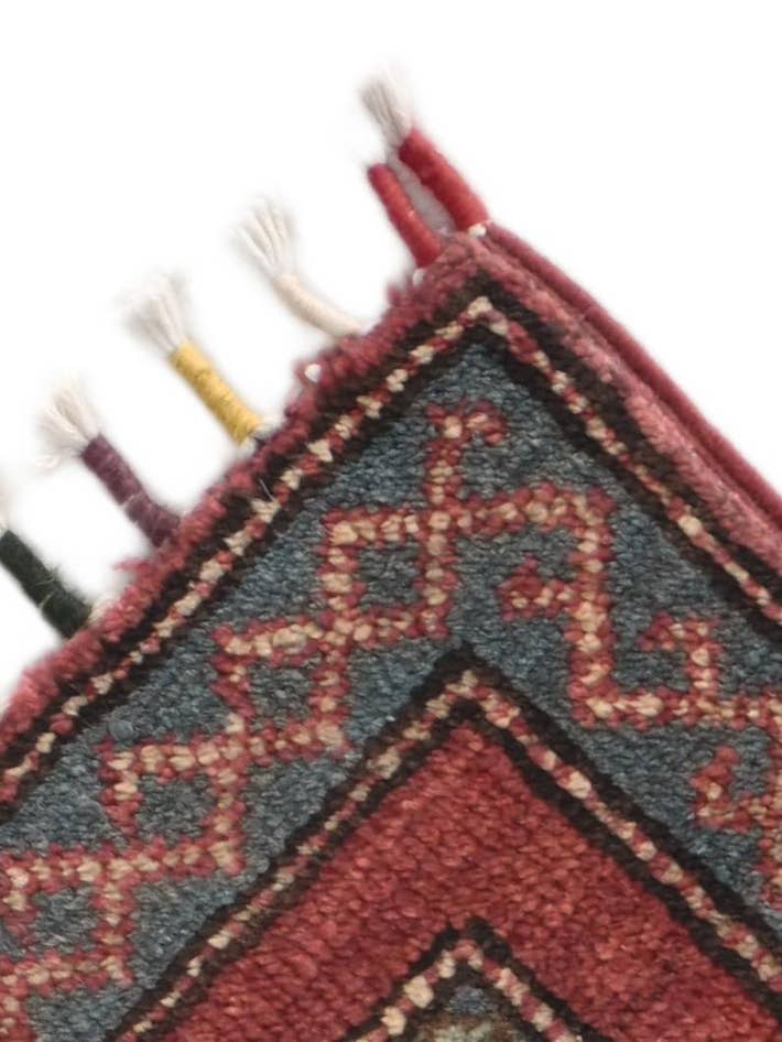 Detail image of 1' 10 x 3' Hand Knotted Kazak Rug