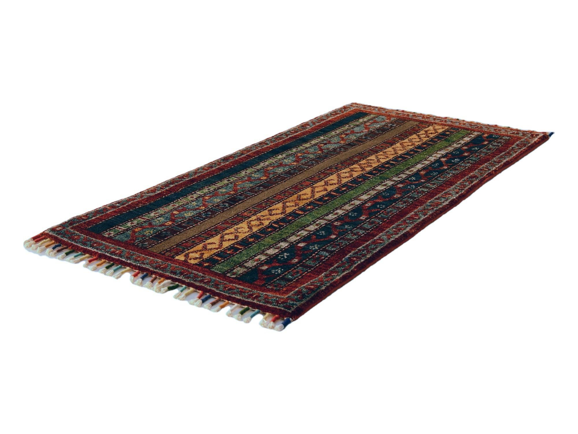 1' 8 x 3' 3 Hand Knotted Kazak Rug