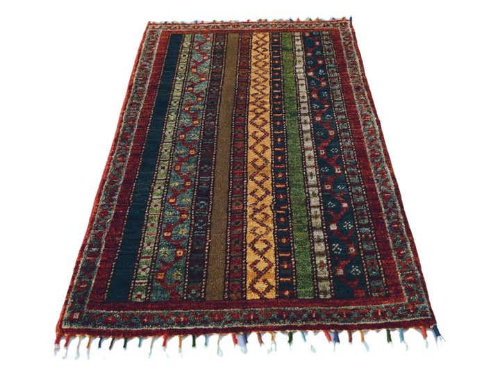 1' 8 x 3' 3 Hand Knotted Kazak Rug