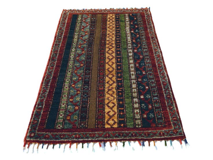 Detail image of 1' 8 x 3' 3 Hand Knotted Kazak Rug