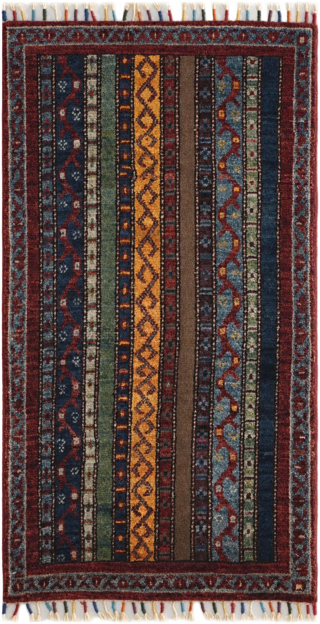 1' 8 x 3' 3 Hand Knotted Kazak Rug