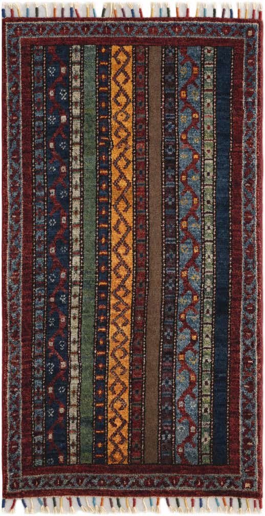 1' 8 x 3' 3 Hand Knotted Kazak Rug