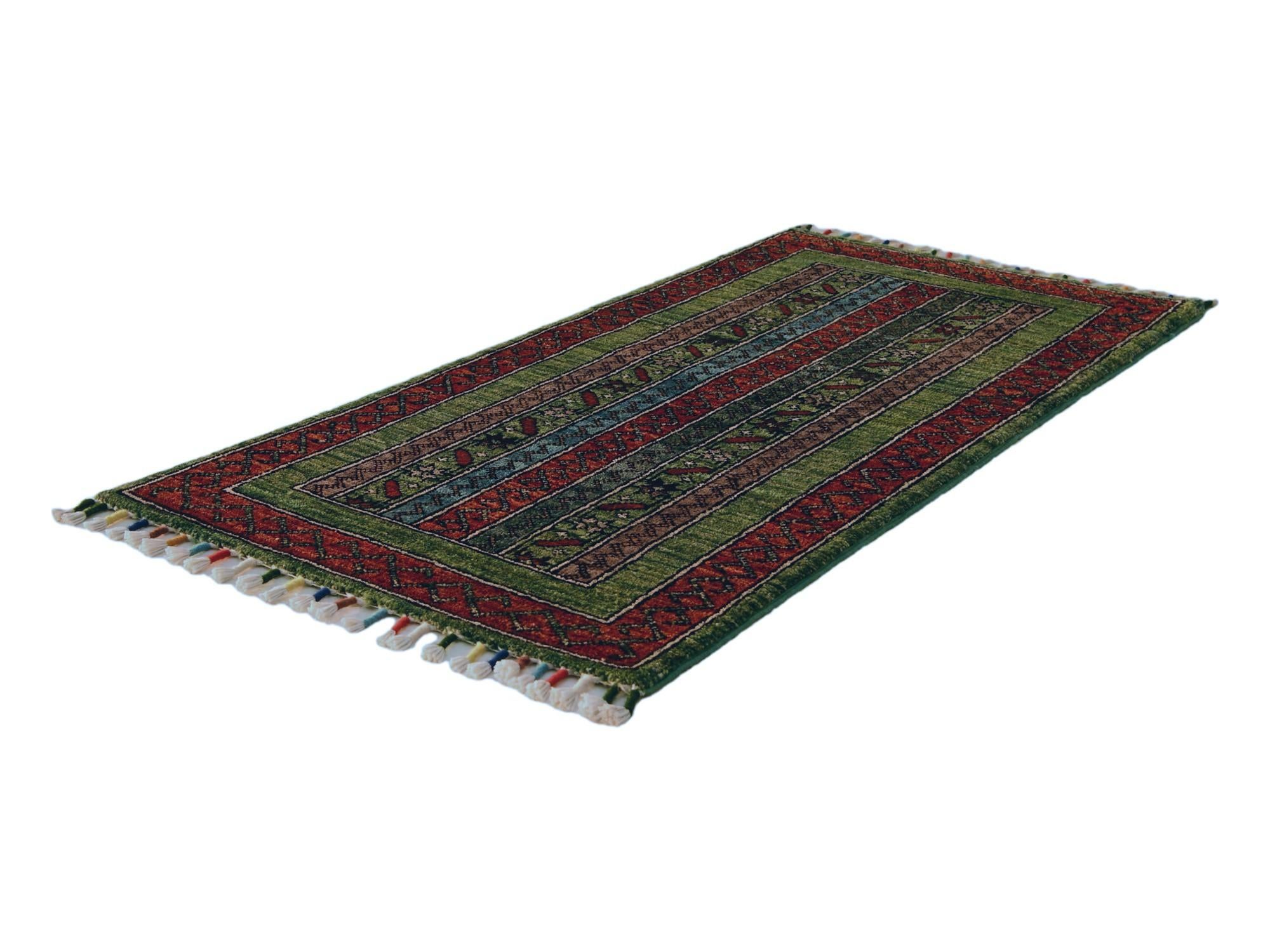 1' 8 x 3' 2 Hand Knotted Kazak Rug