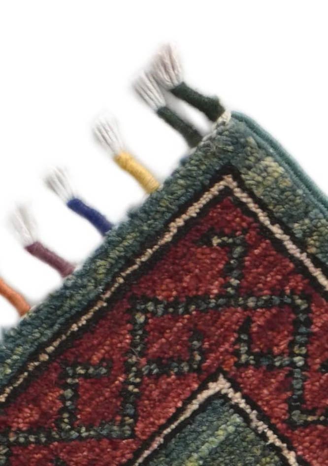 Detail image of 1' 8 x 3' 2 Hand Knotted Kazak Rug