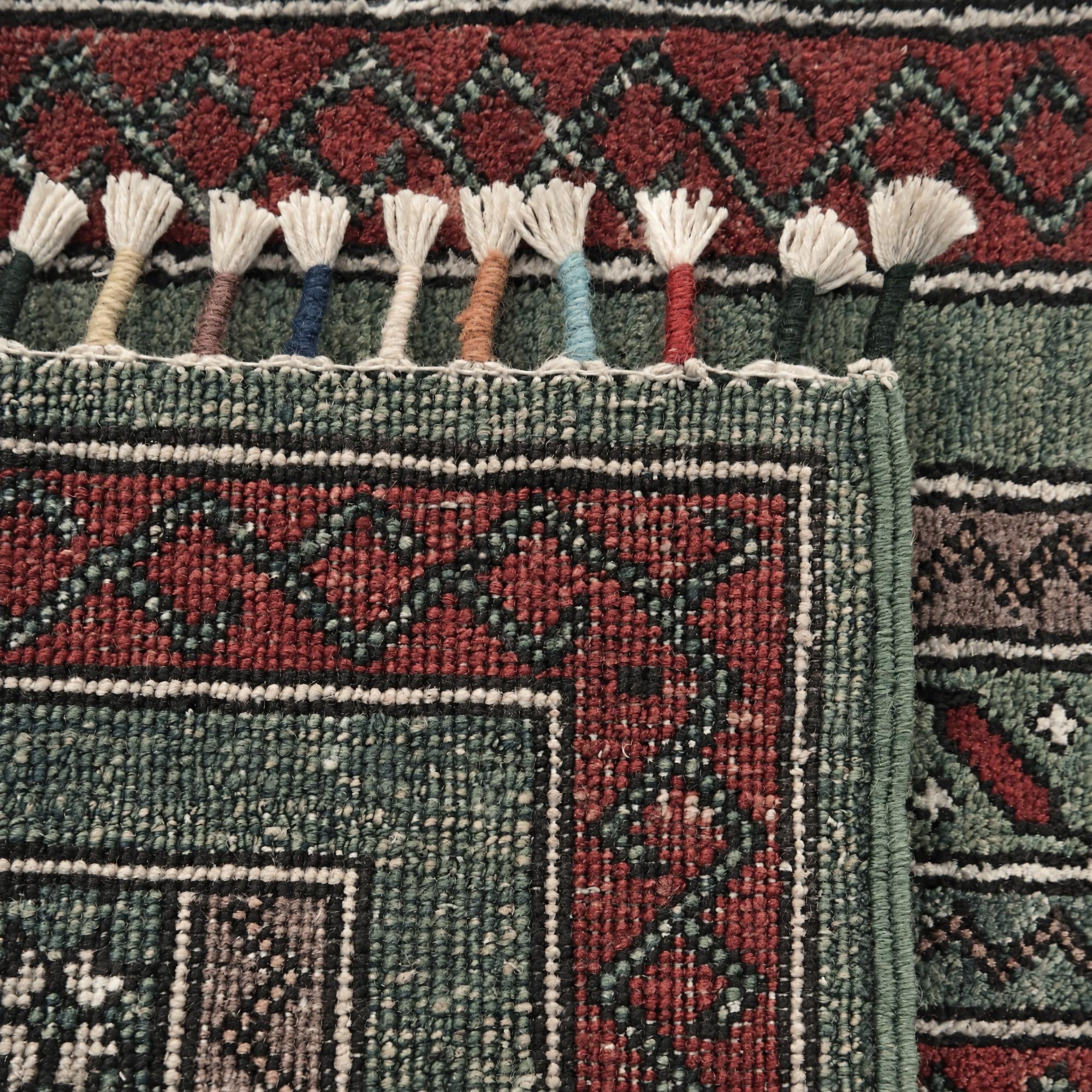 50cm x 95cm Hand Knotted Kazak Rug