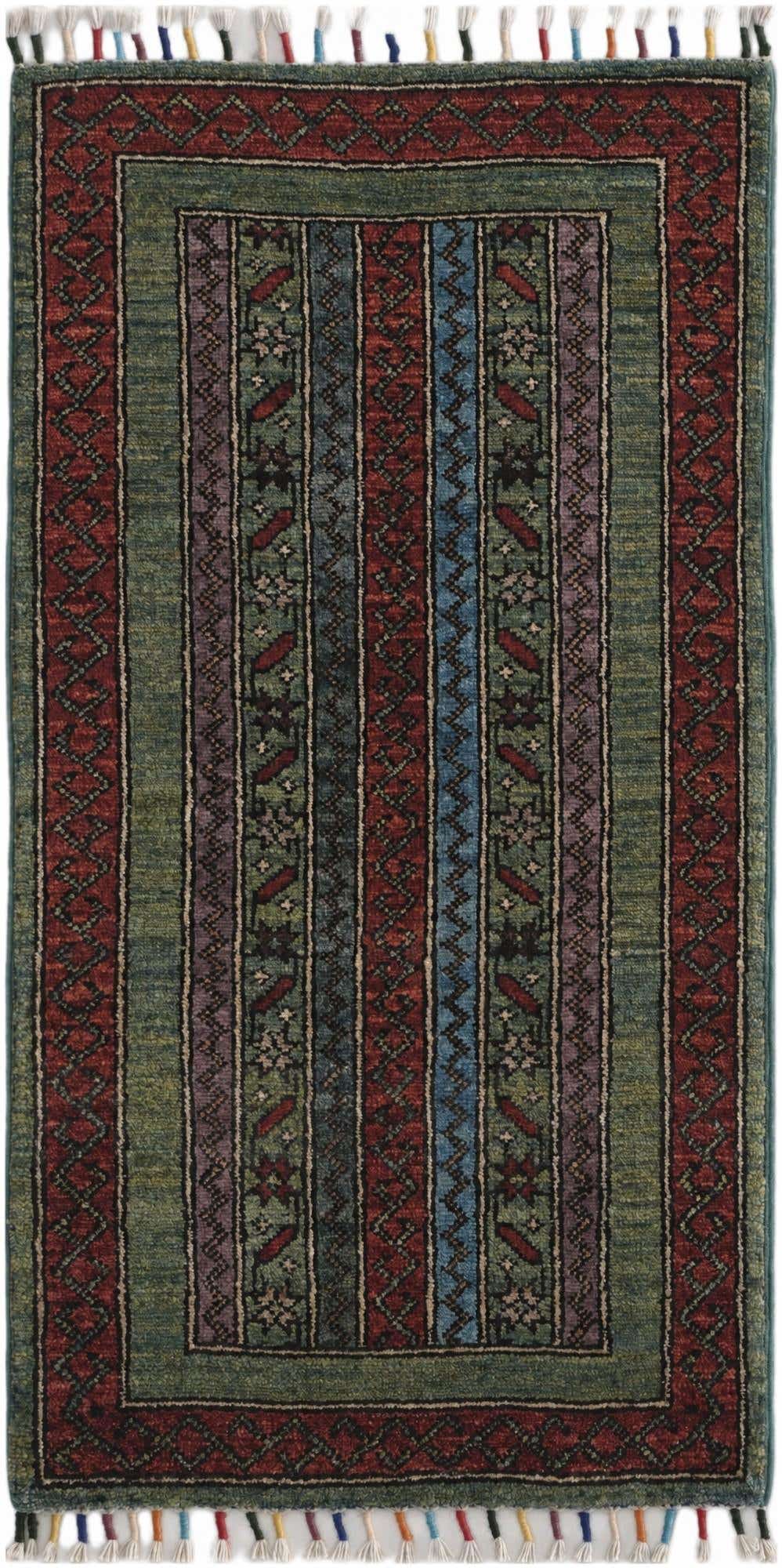 1' 8 x 3' 2 Hand Knotted Kazak Rug