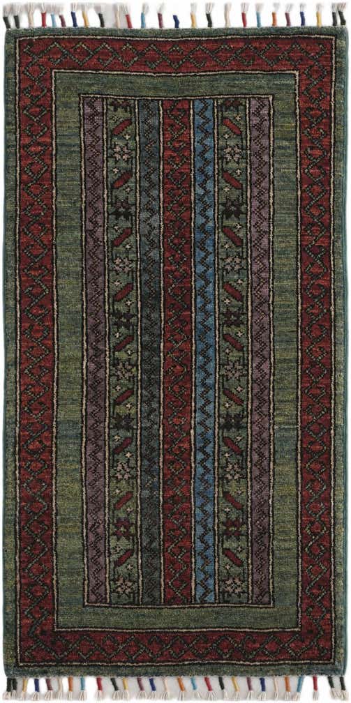 1' 8 x 3' 2 Hand Knotted Kazak Rug