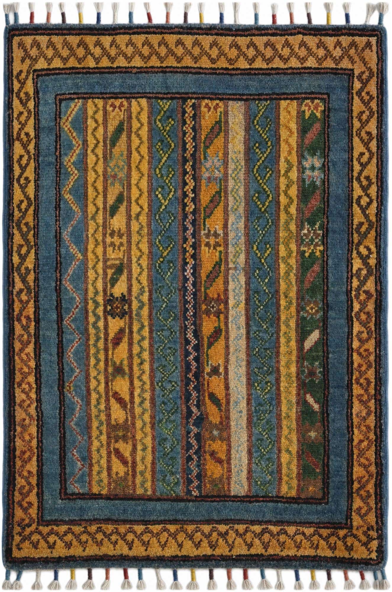1' 10 x 2' 9 Hand Knotted Kazak Rug