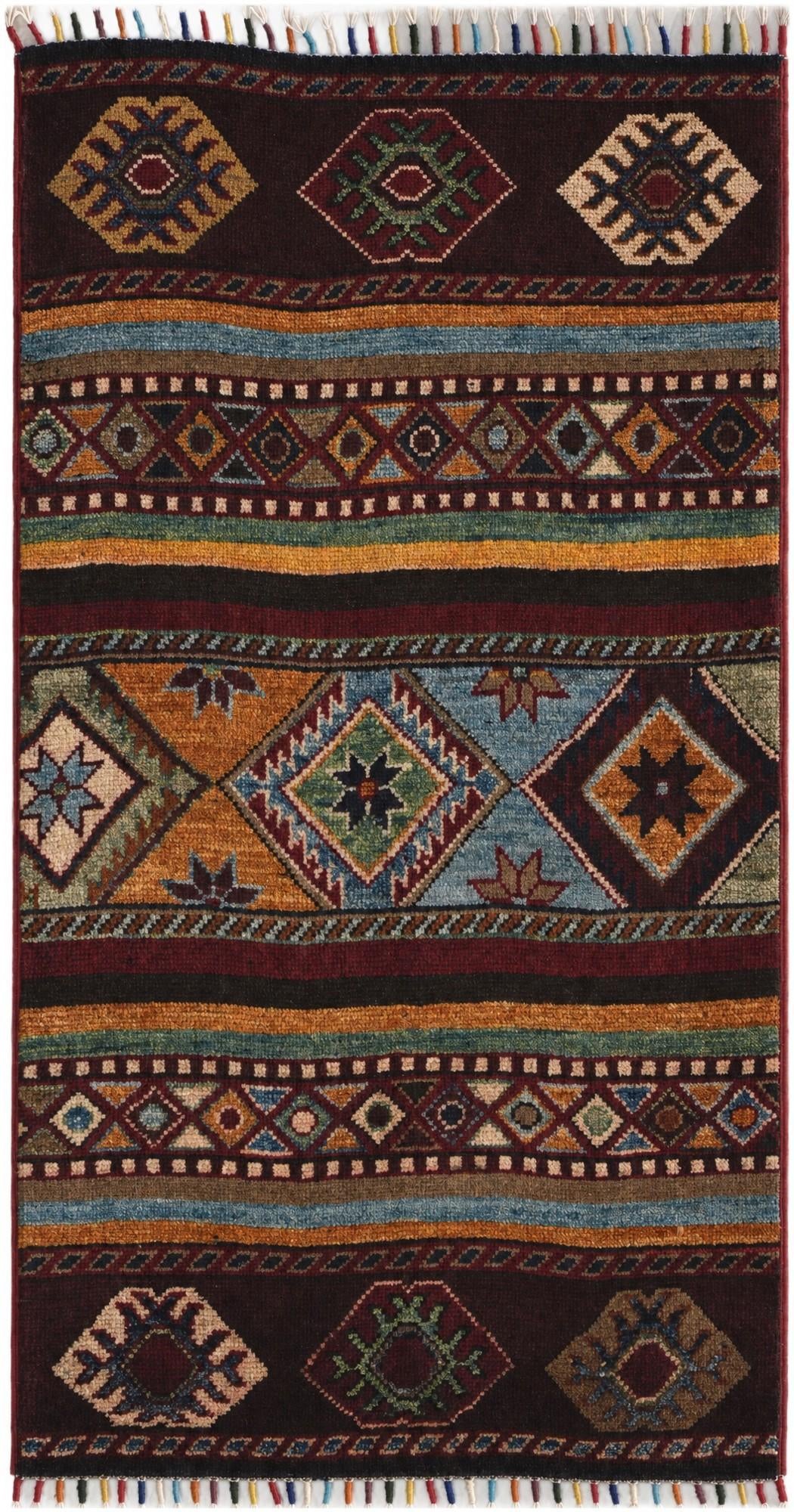 1' 10 x 3' 5 Hand Knotted Kazak Rug