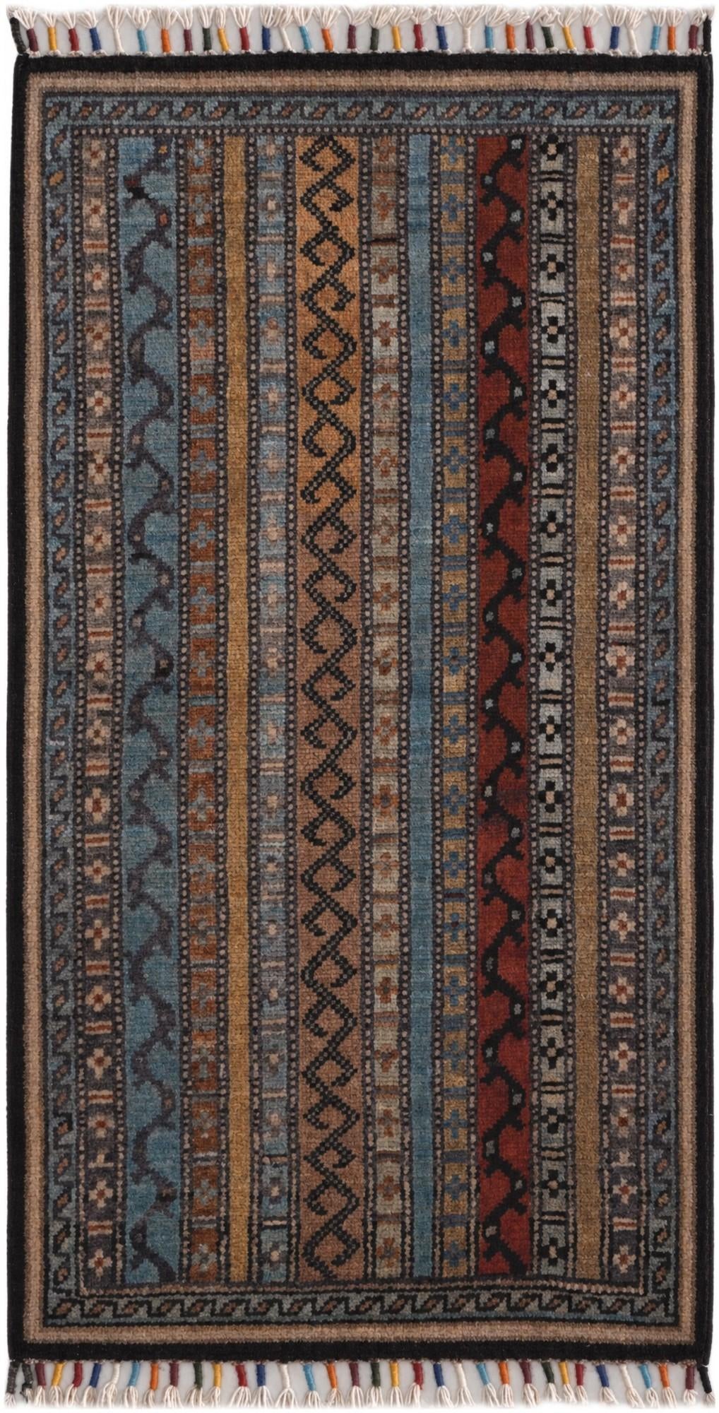 1' 8 x 3' 1 Hand Knotted Kazak Rug